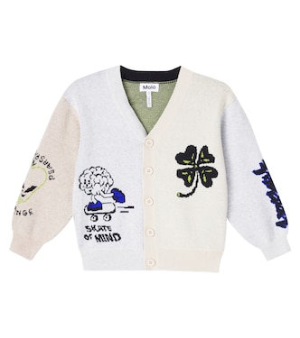 Burt jacquard cotton and wool cardigan | Molo