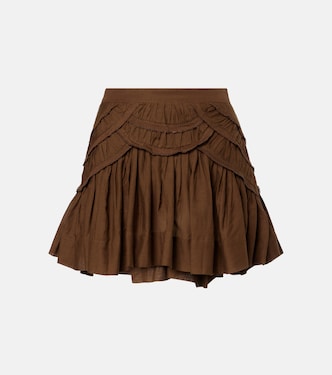 Ceola frilled cotton-blend miniskirt | Marant Etoile