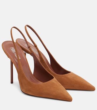 Escarpins slingback Lidia 105 en daim  | Paris Texas