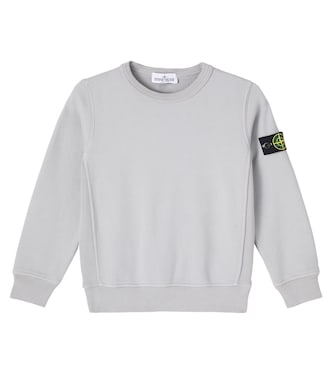Compass cotton jersey sweatshirt | Stone Island Junior