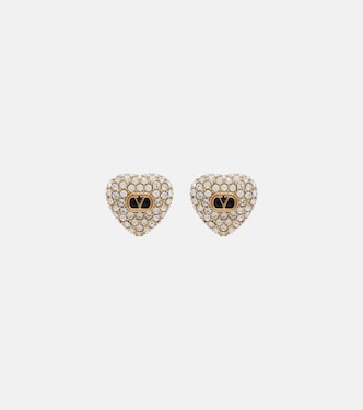Cœur Royal Swarovski®-embellished earrings | Valentino