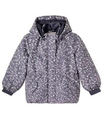 Tove floral puffer jacket | Wheat