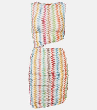 Zigzag cutout lamé beach dress | Missoni