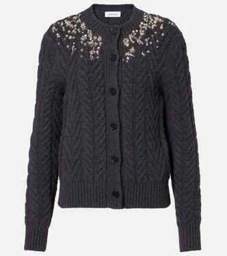 Embellished wool and cashmere cardigan | McQueen