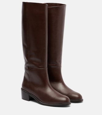 Sellier leather knee-high boots | Aquazzura