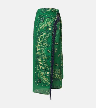 Bandana cotton muslin beach cover-up | The Attico