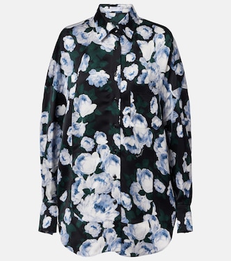 Floral satin blouse | Stella McCartney