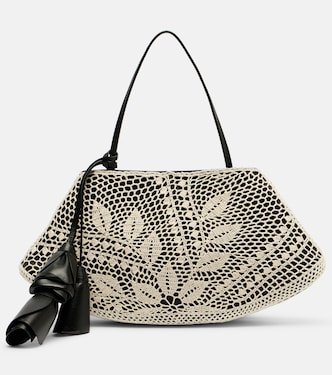 Sac Maya Small en crochet avec garniture en cuir | Magda Butrym