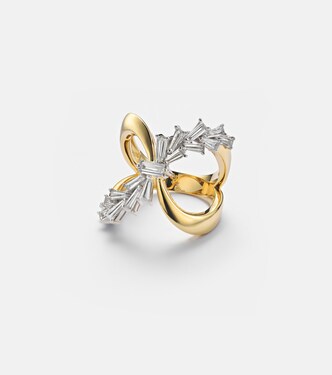 Ring aus 18kt Gelbgold (750/1000) mit Diamanten | Yeprem