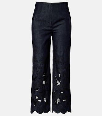 Pantalon Osborne en chambray de coton | Veronica Beard