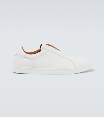 Slip-Ons Open aus Leder | Magnanni