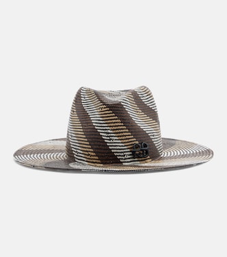 Striped straw fedora | Ruslan Baginskiy