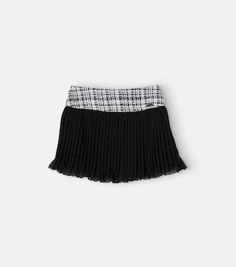 Checked plissé skirt | Monnalisa