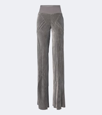 Bias velvet wide-leg pants | Rick Owens