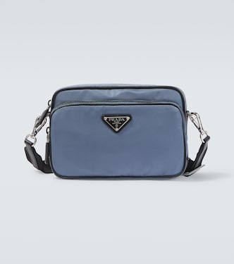 Schultertasche aus Re-Nylon mit Leder | Prada