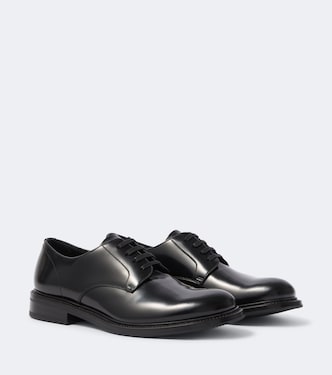 Leather Derby shoes | Prada