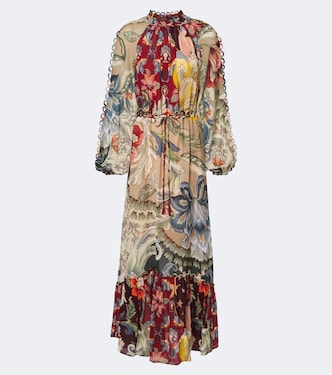 Lunar floral chiffon maxi dress | Farm Rio