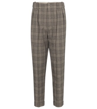 Karierte High-Rise-Hose Oceyo | Isabel Marant