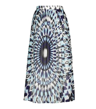 Printed cotton and silk midi skirt | Valentino