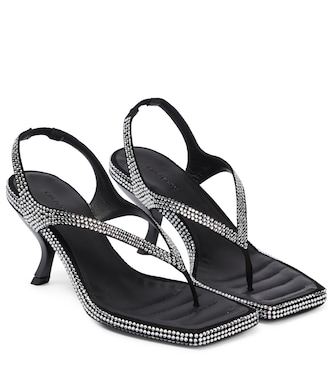 Gia/Rhw Rosie 13 embellished leather thong sandals | Gia Borghini