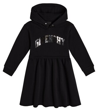 Logo cotton-blend sweatshirt dress | Givenchy Kids
