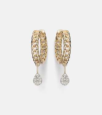 Ohrringe aus 10kt Gelbgold mit Diamanten | Stone and Strand