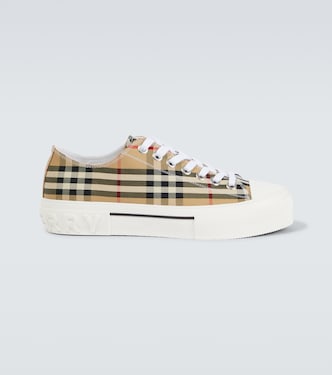 Burberry Check canvas sneakers | Burberry