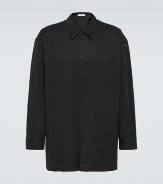 Lukre oversized cotton-blend poplin shirt | The Row