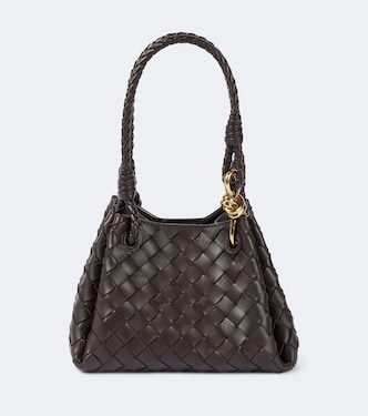 Bolso al hombro Parachute Small de piel | Bottega Veneta