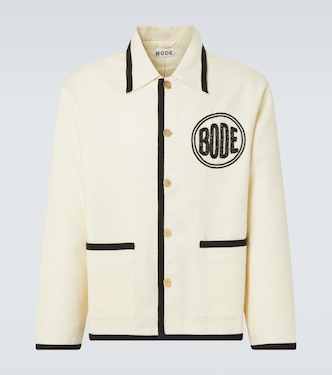 Beaded wool jacket | Bode