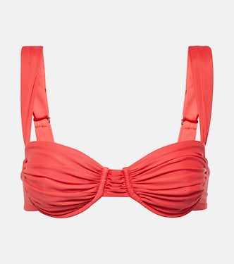 Balconette ruched bikini top | Faithfull