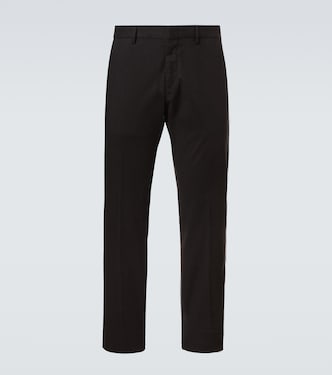 Cotton-blend slim pants  | Zegna