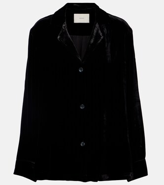Calabasas velvet shirt | Asceno