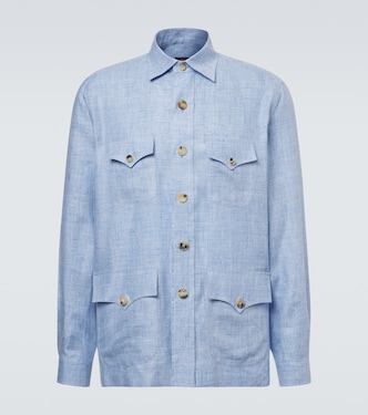 Linen field jacket  | Rubinacci