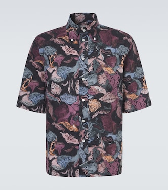 Floral cotton bowling shirt | Lemaire