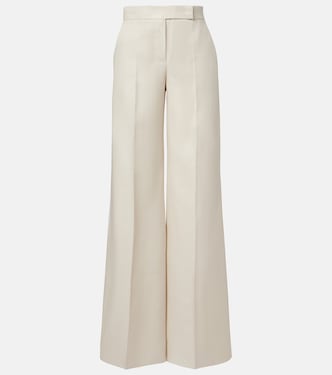 Weite High-Rise-Hose Badesse aus Leinen | Max Mara