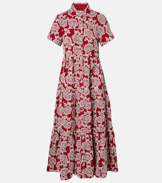 Embroidered cotton-blend shirt dress | Erdem