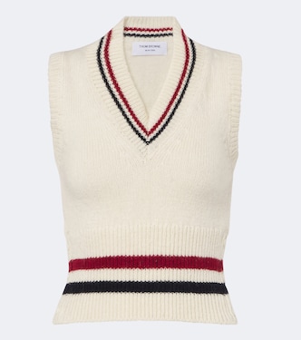 Pull sans manches Hector en laine et mohair | Thom Browne