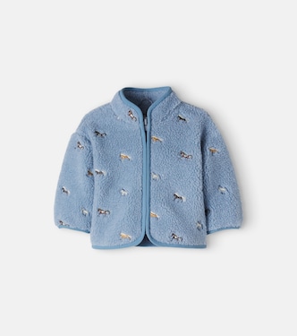 Baby embroidered teddy fleece jacket | Stella McCartney Kids