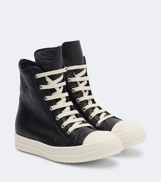 Leather high-top sneakers | Rick Owens