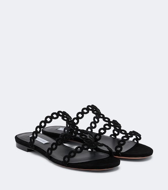 Infinity Chain suede sandals | Aquazzura