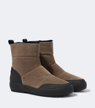 Shearling-lined suede ankle boots | Bogner
