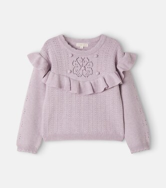Satia ruffled cotton and cashmere sweater | Louise Misha