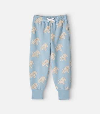 Printed cotton jersey sweatpants | Tinycottons