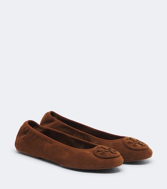 Reva Travel suede ballet flats | Tory Burch