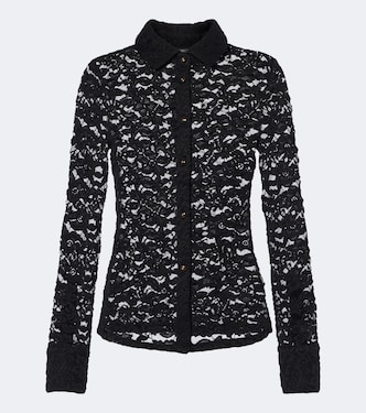 Wittaker sheer lace blouse | Veronica Beard