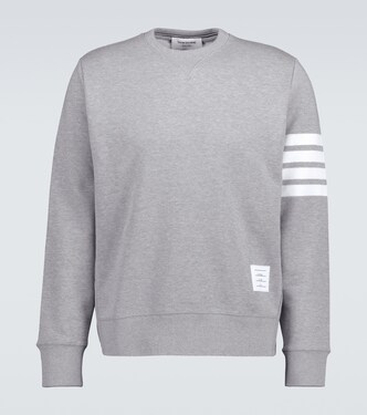 4-Bar cotton classic sweatshirt | Thom Browne