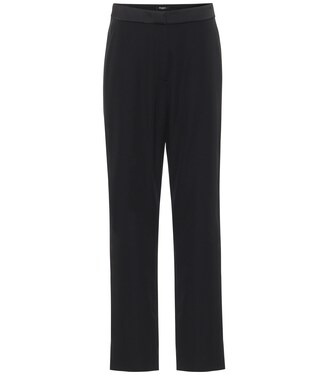 Pantalon droit en satin de laine | Balmain
