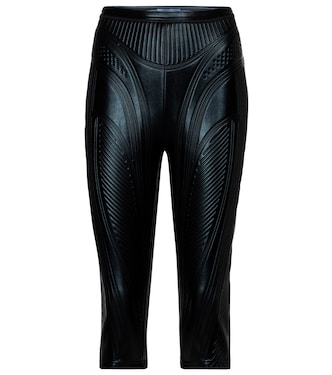Embossed scuba biker shorts | Mugler