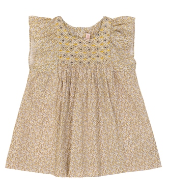 Baby Cadelili smocked cotton dress | Bonpoint